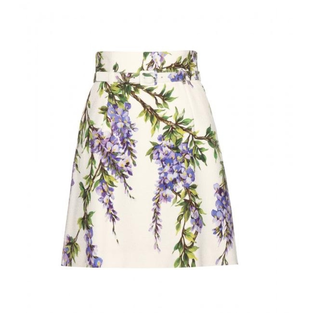 Dolce &Gabbana High Waisted Floral Skirt